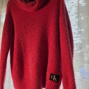 Calvin Klein Pink Cowl Neck Sweater